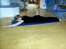 Pilates-Übung Swimming für Bauch und Rücken