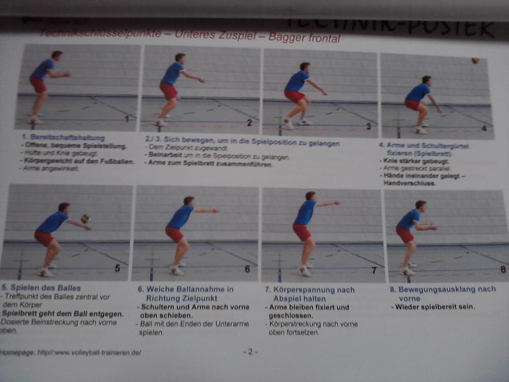 Wo finde ich eine Erklärung zur korrekten Schlagtechnik beim Baggern