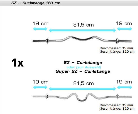 SZ-Curlstange - (Krafttraining, Fitness, Bodybuilding)