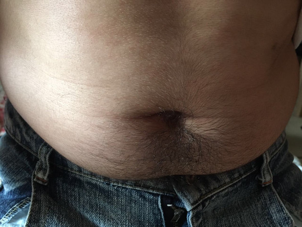 Bauch in Jeans - (abnehmen, Bauch, Jeans)